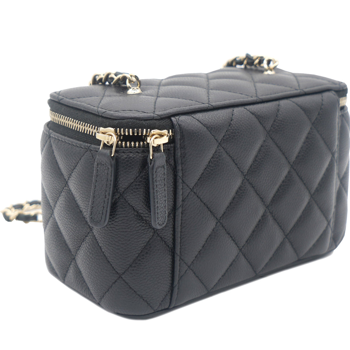 Chanel Mini Caviar Vanity Bag Black