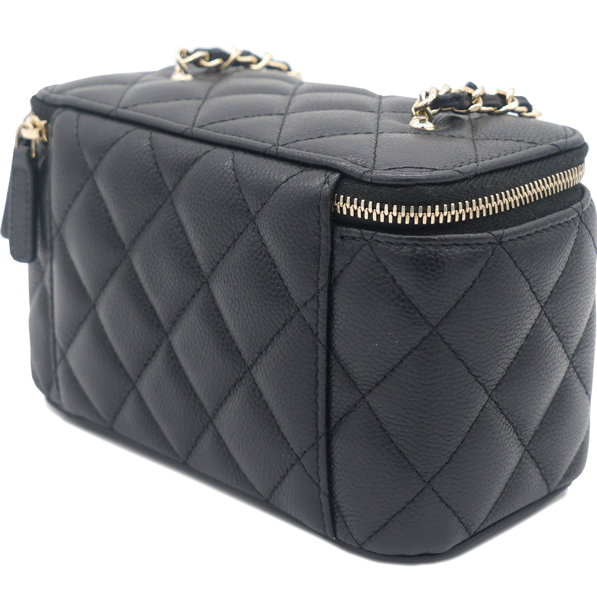 Chanel Mini Caviar Vanity Bag Black
