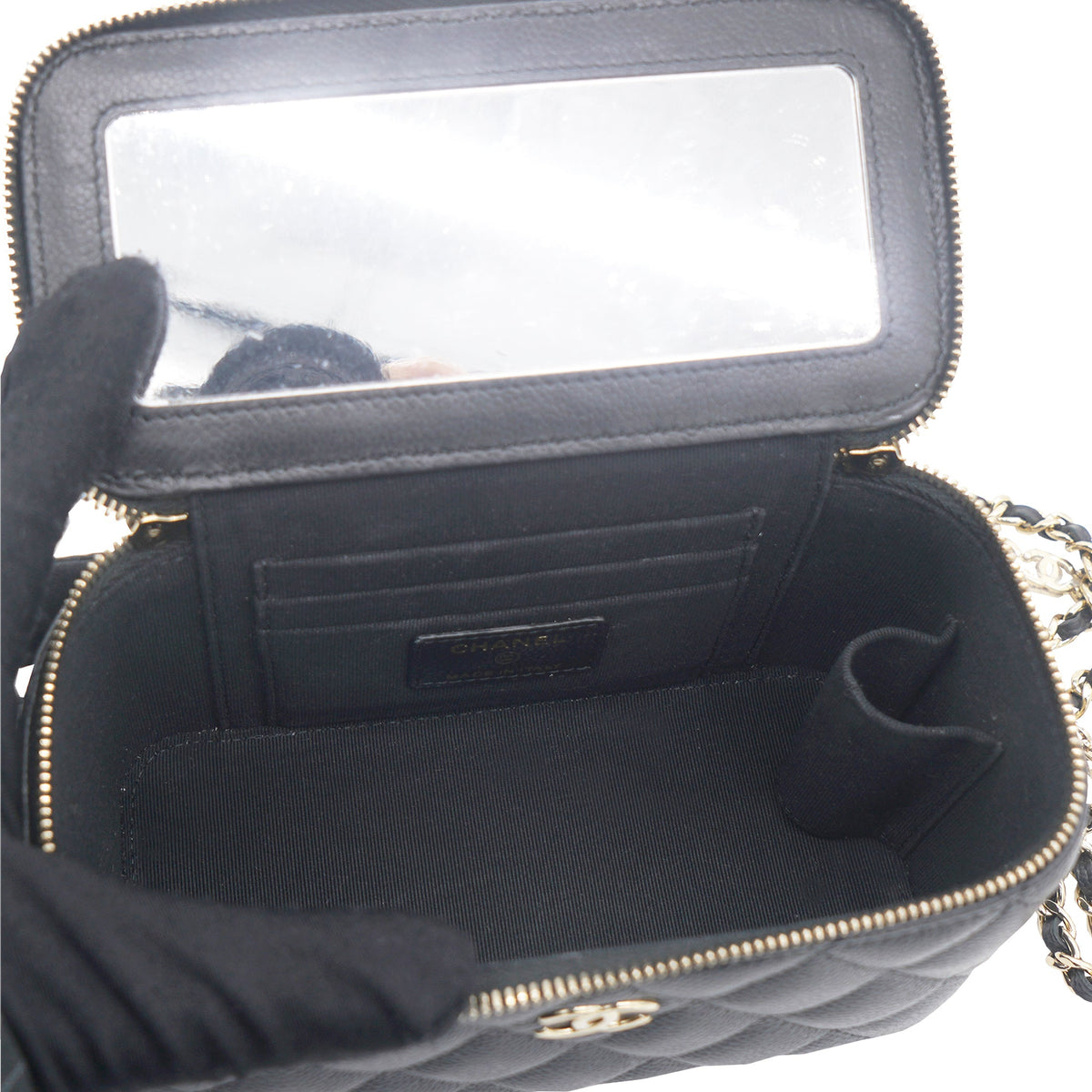 Chanel Mini Caviar Vanity Bag Black