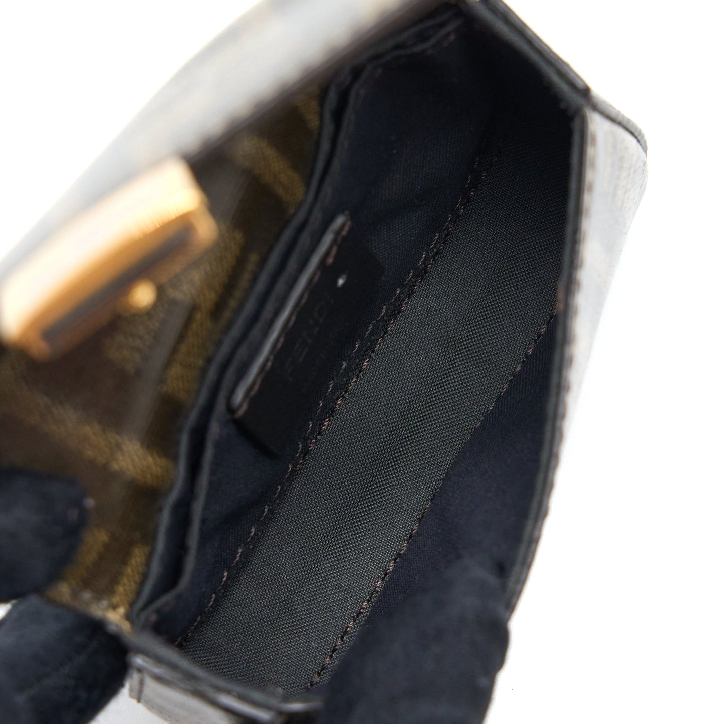 Fendi Baguette Mini Belt Bag FF Jacquard Canvas/Leather GHW