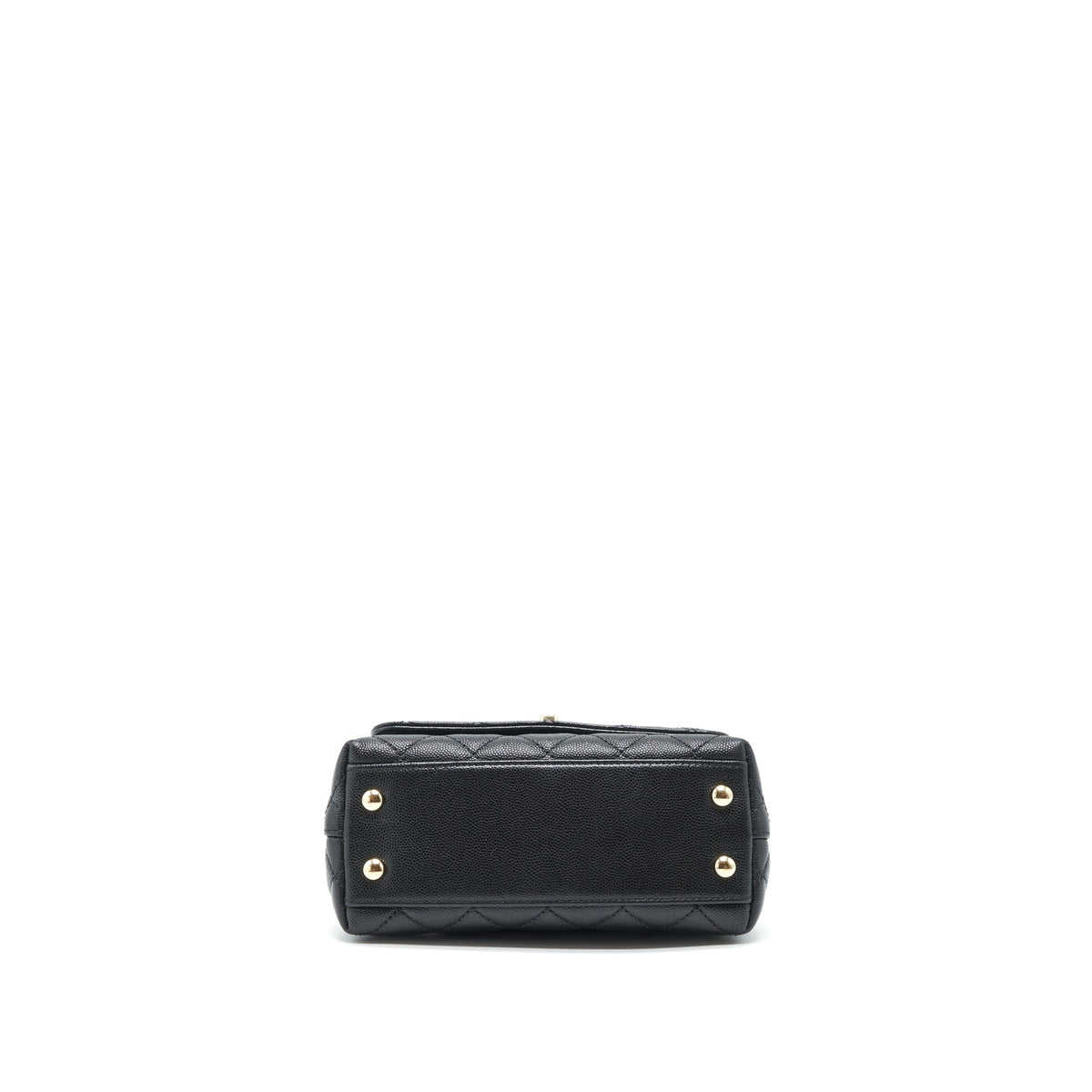 Chanel Mini Coco Handle 20cm Caviar Black LGHW (Microchip)