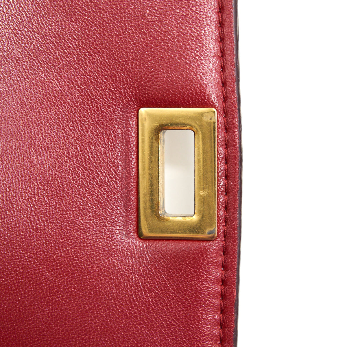 Celine Medium Classic Bag Red with GHW