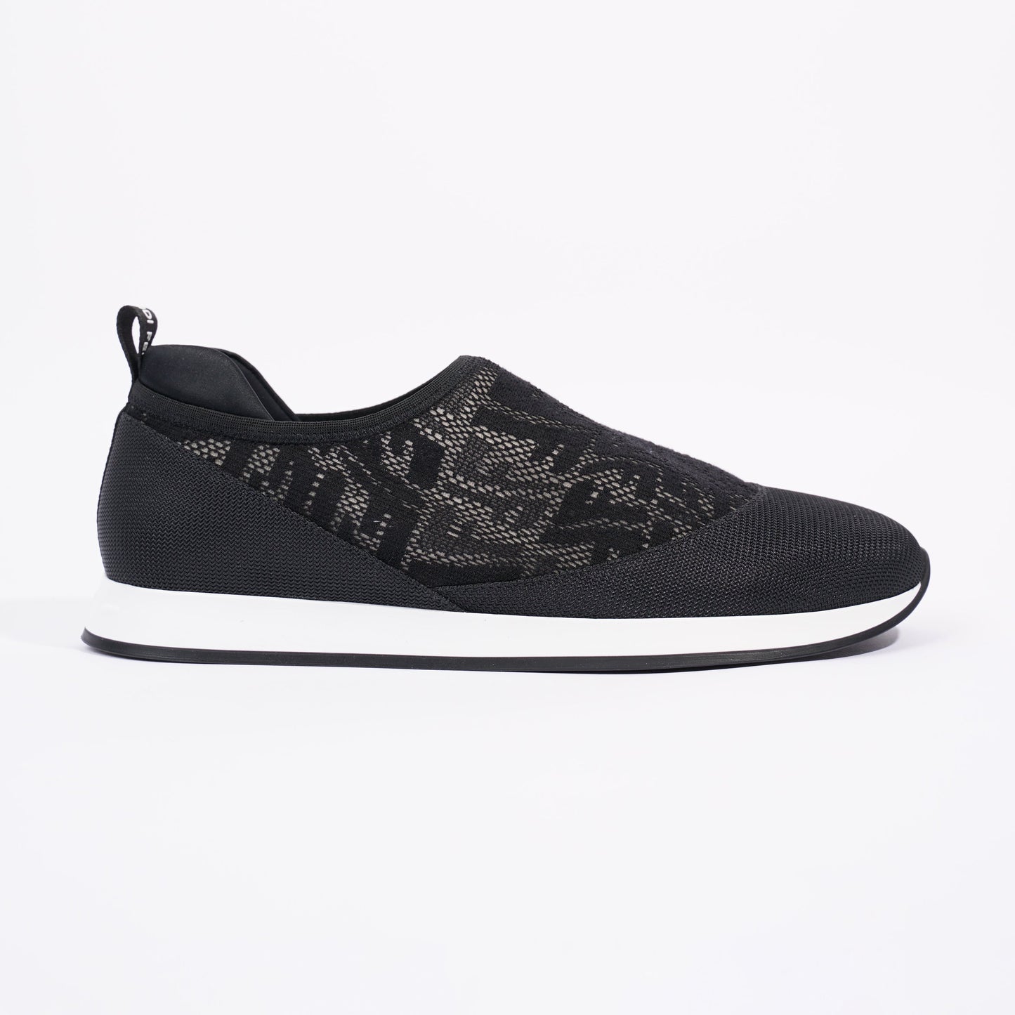 Fendi Womens Slip On Sneaker Black / White EU 39 / UK 6
