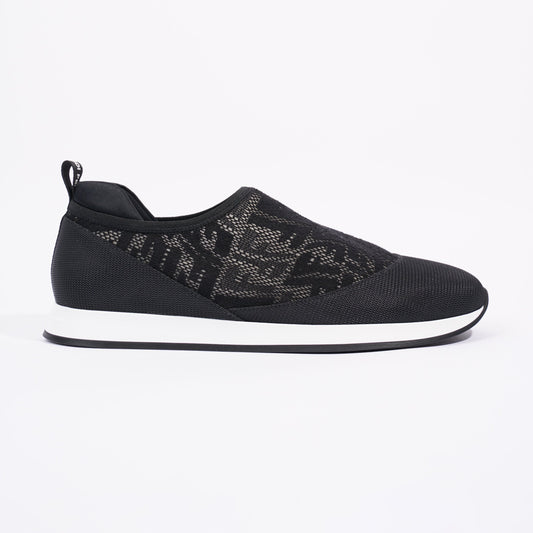 Fendi Womens Slip On Sneaker Black / White EU 39 / UK 6