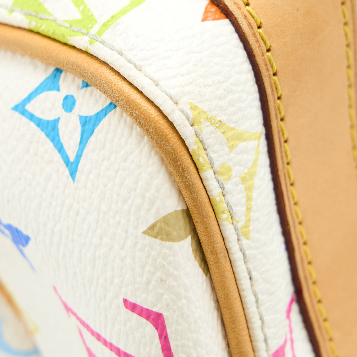 Louis Vuitton Vintage Bowling Bag Monogram Canvas White/Multicolour GHW