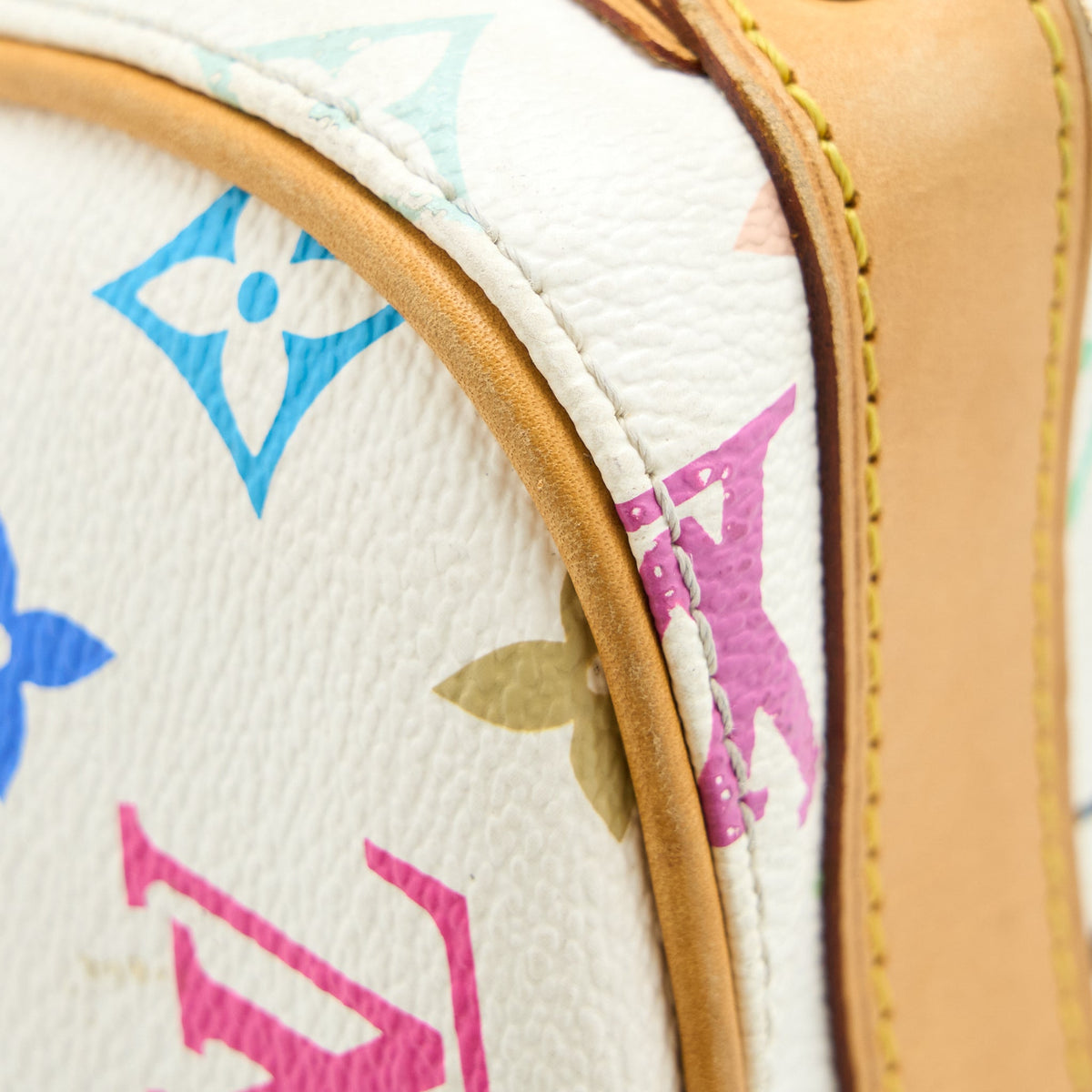 Louis Vuitton Vintage Bowling Bag Monogram Canvas White/Multicolour GHW