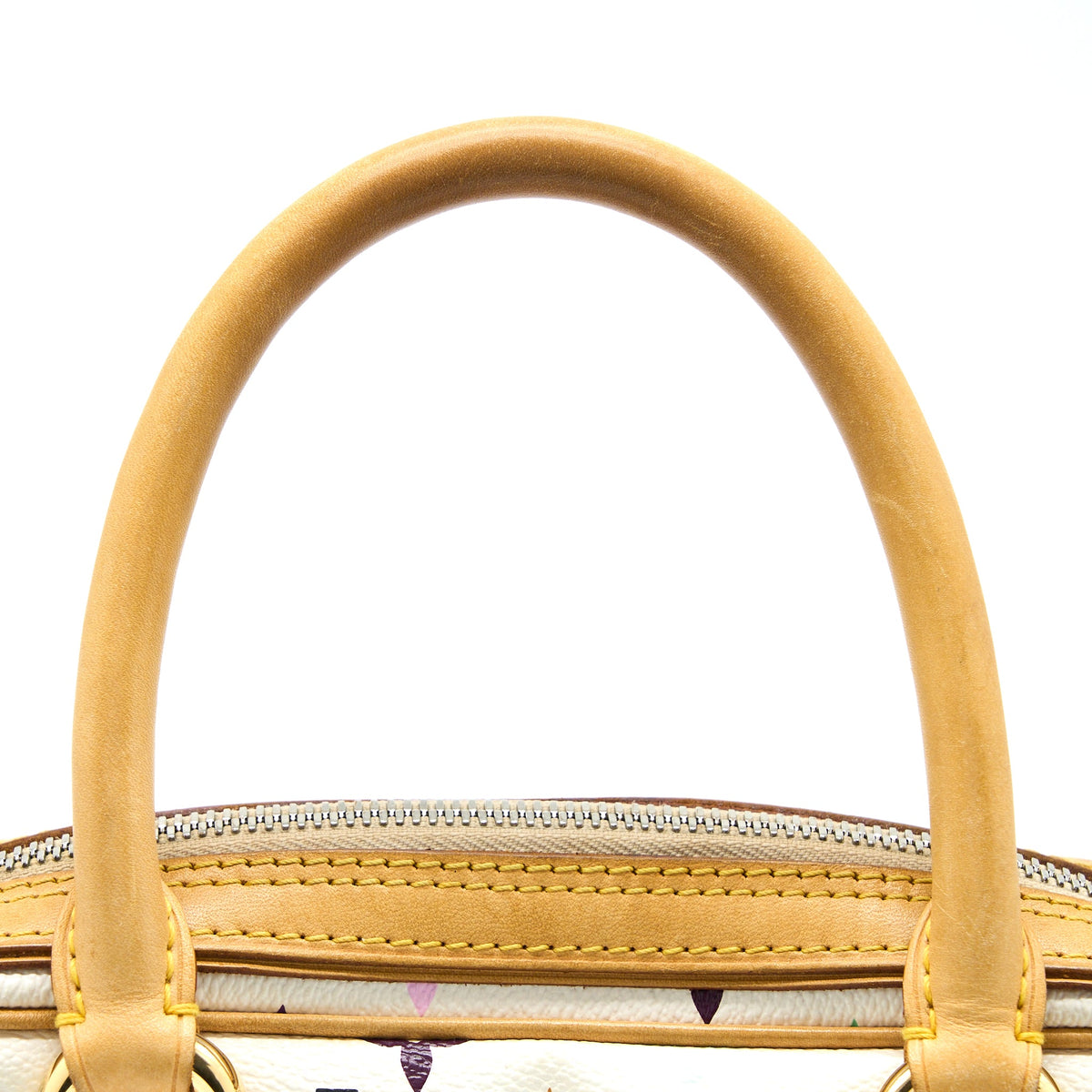 Louis Vuitton Vintage Bowling Bag Monogram Canvas White/Multicolour GHW