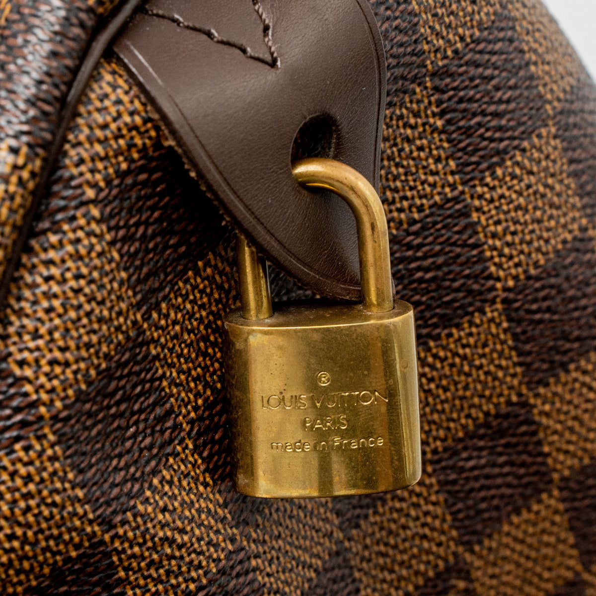 Louis Vuitton Speedy 30 Damier Ebene Canvas GHW