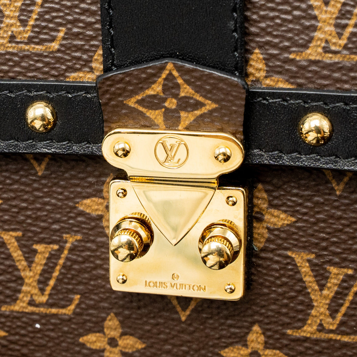 Louis Vuitton Vertical Trunk Pochette Monogram Canvas GHW