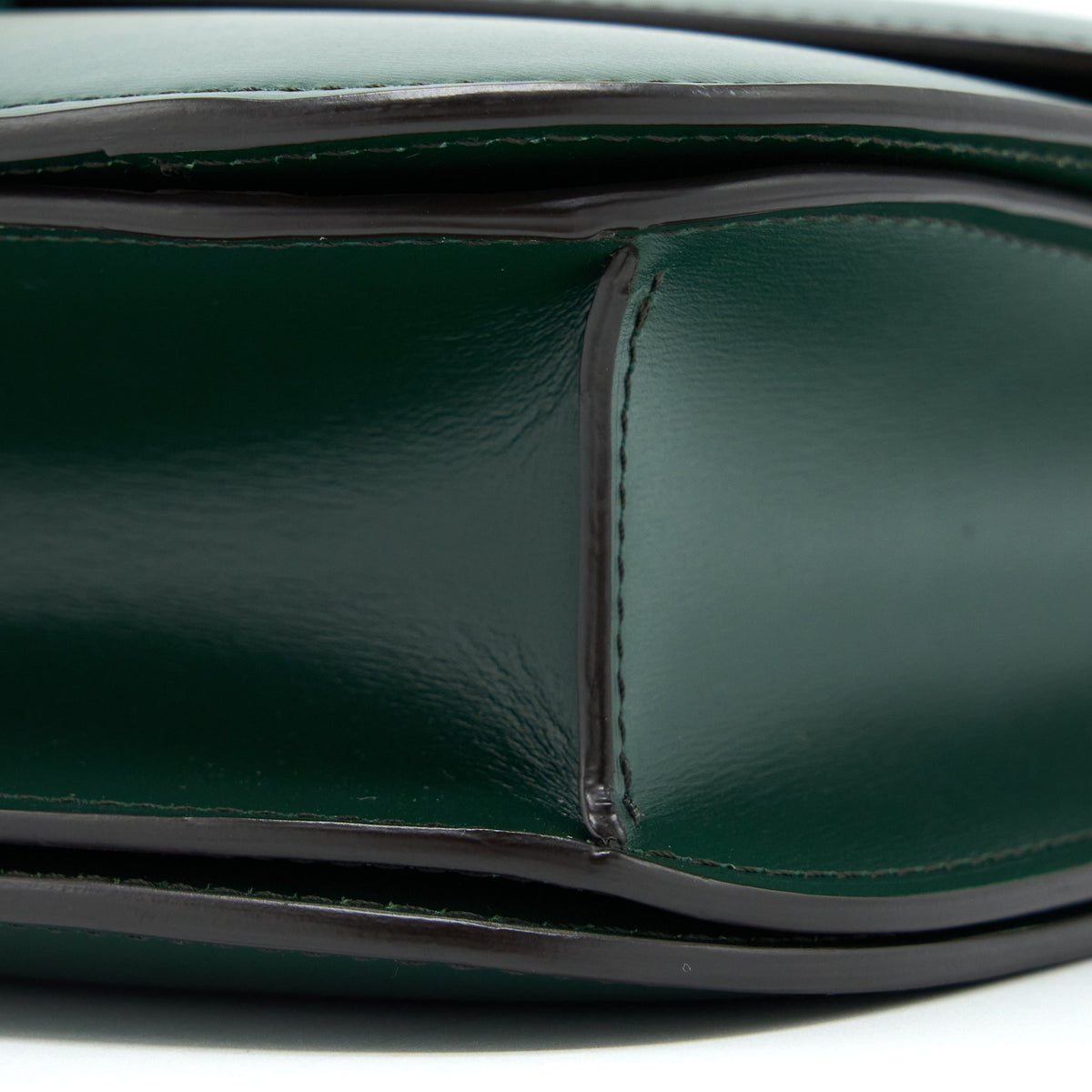 Celine Medium Classic Box Bag Calfskin Green GHW