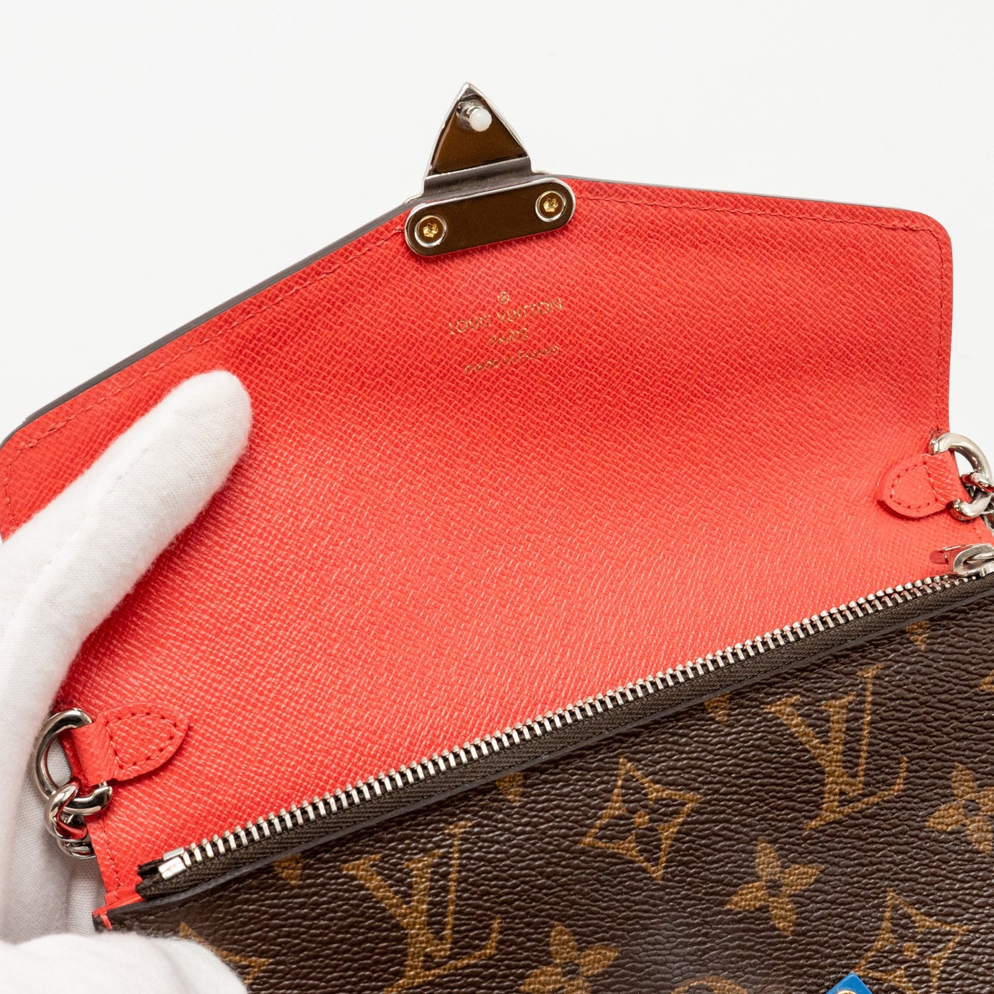 Louis Vuitton Totem Chain Wallet Monogram Cavas/Calfskin Multicolour with Multicolour Hardware