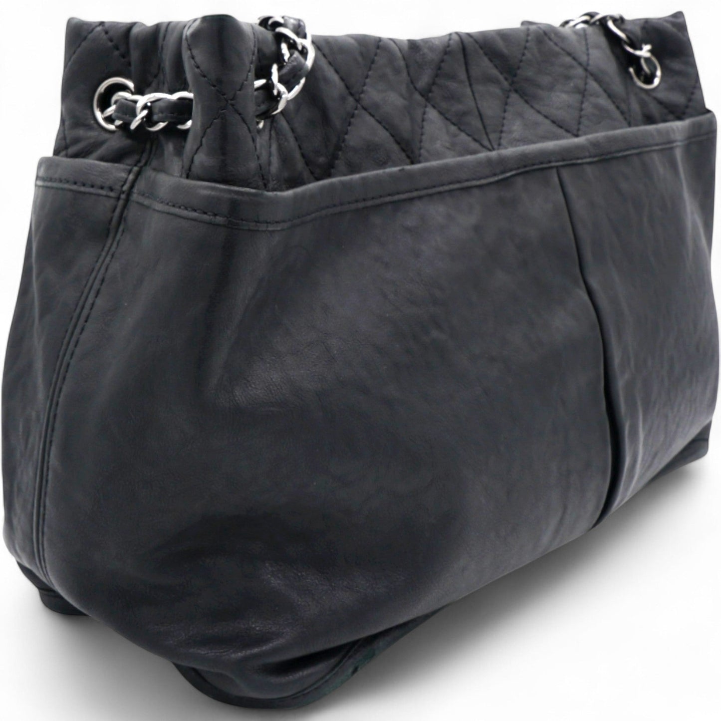 Chanel Ultra Soft Suede Calfskin Natural Beauty Tote Black