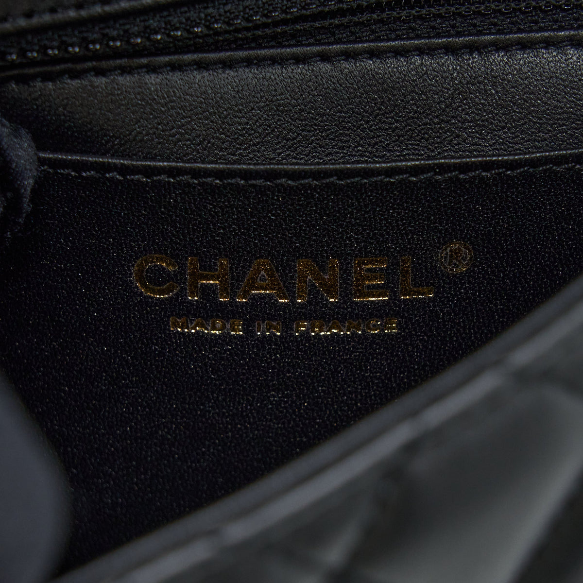 Chanel Seasonal Flap Bag with Detail Chain Lambskin Black Brushed GHW (Microchip)