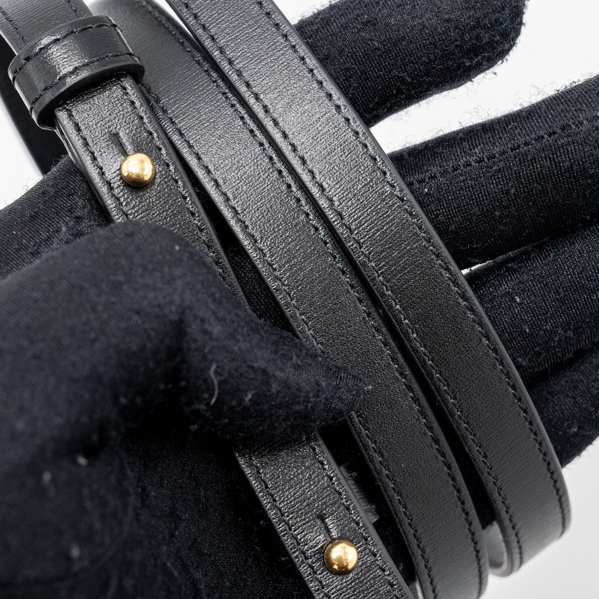 Celine Claude Shiny Calfskin Black GHW