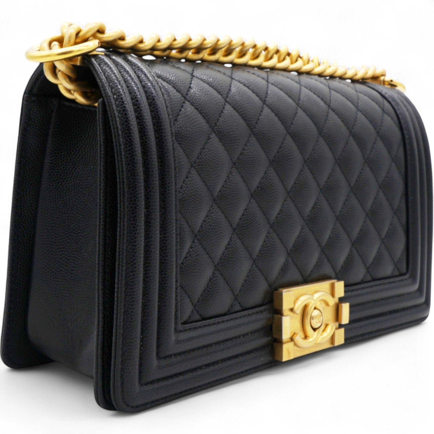 Chanel Caviar Quilted Boy Flap Black Medium