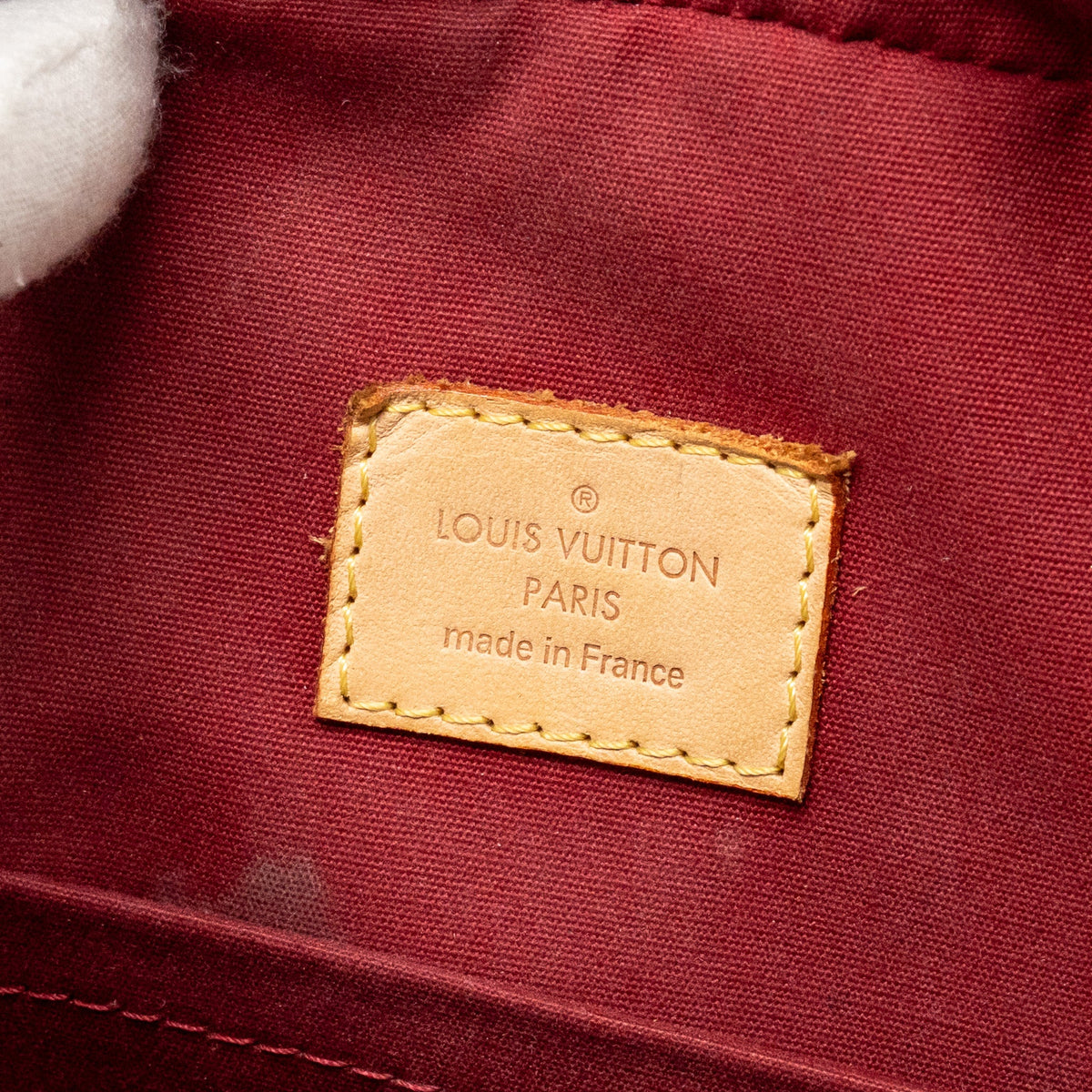 Louis Vuitton Trouville patent leather red GHW