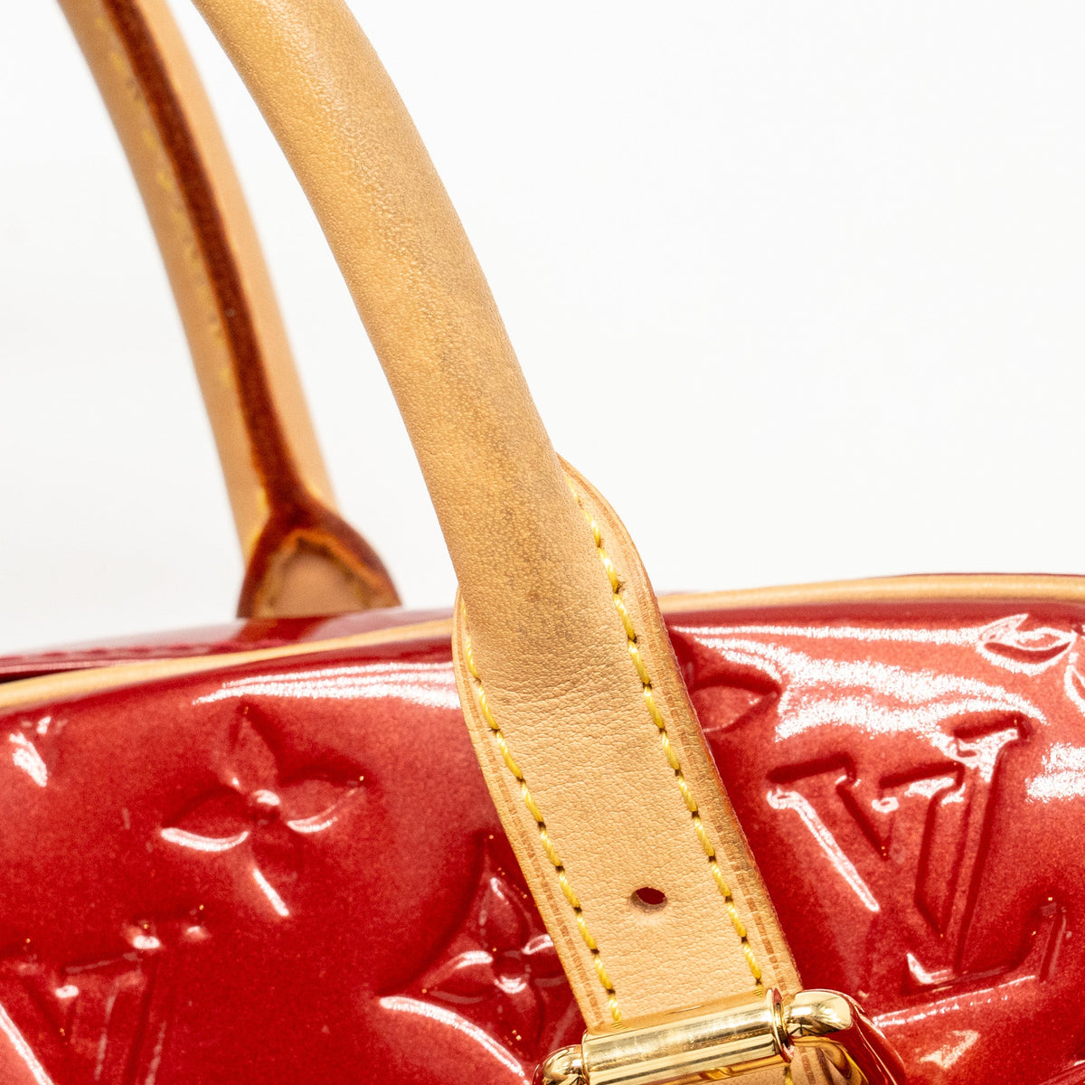 Louis Vuitton Trouville patent leather red GHW