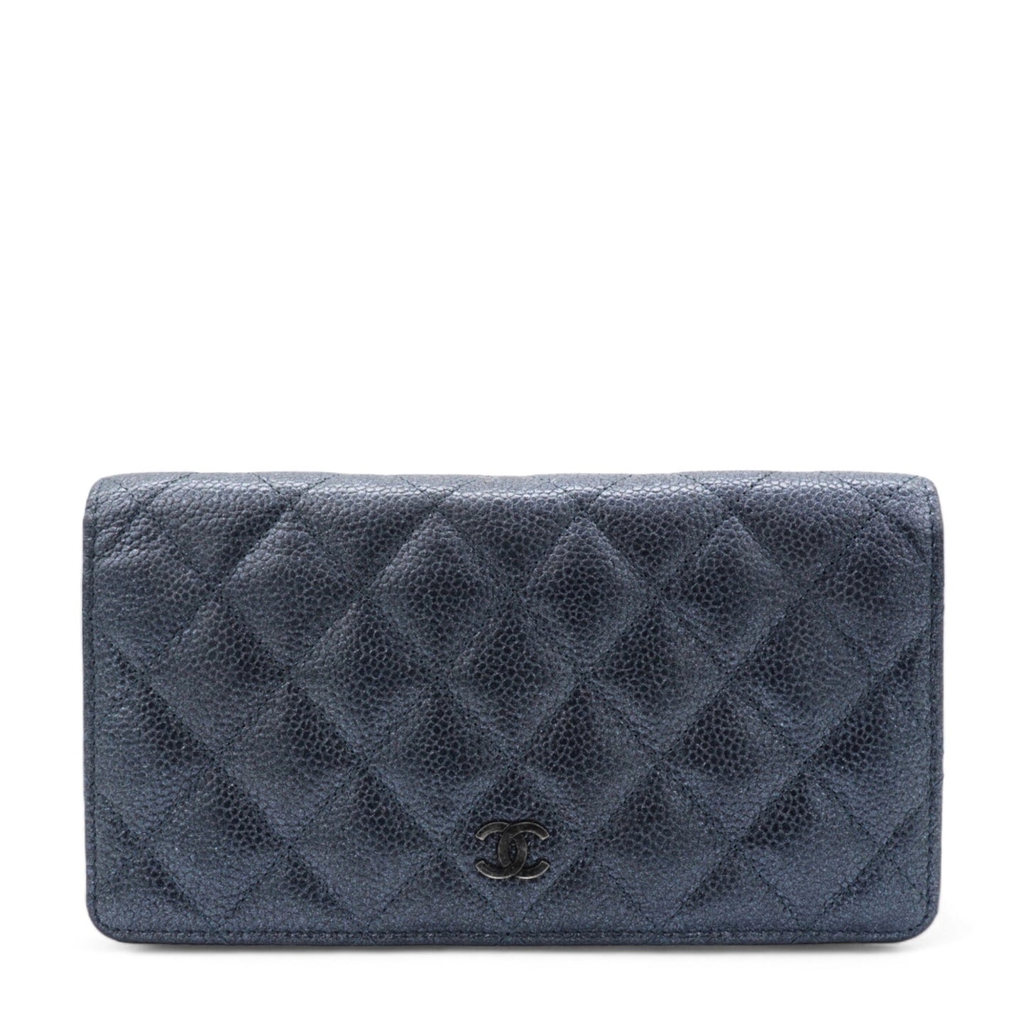 Chanel Black Classic Fold Iridescent Wallet