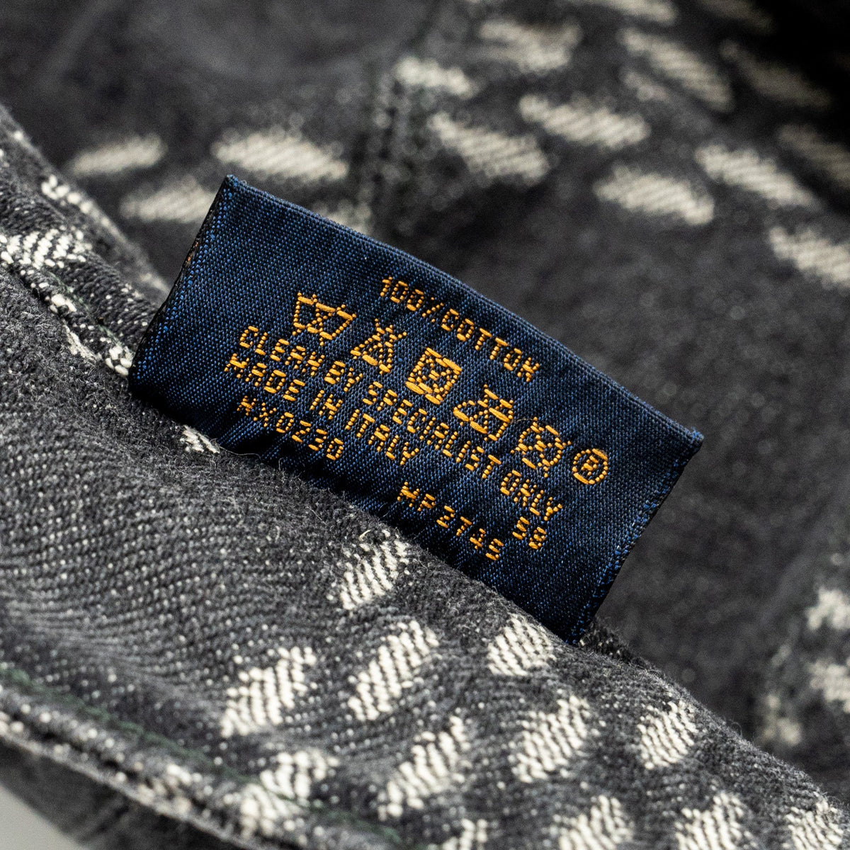 Louis Vuitton Size 58 Nigo Damier Bucket Hat Denim Black