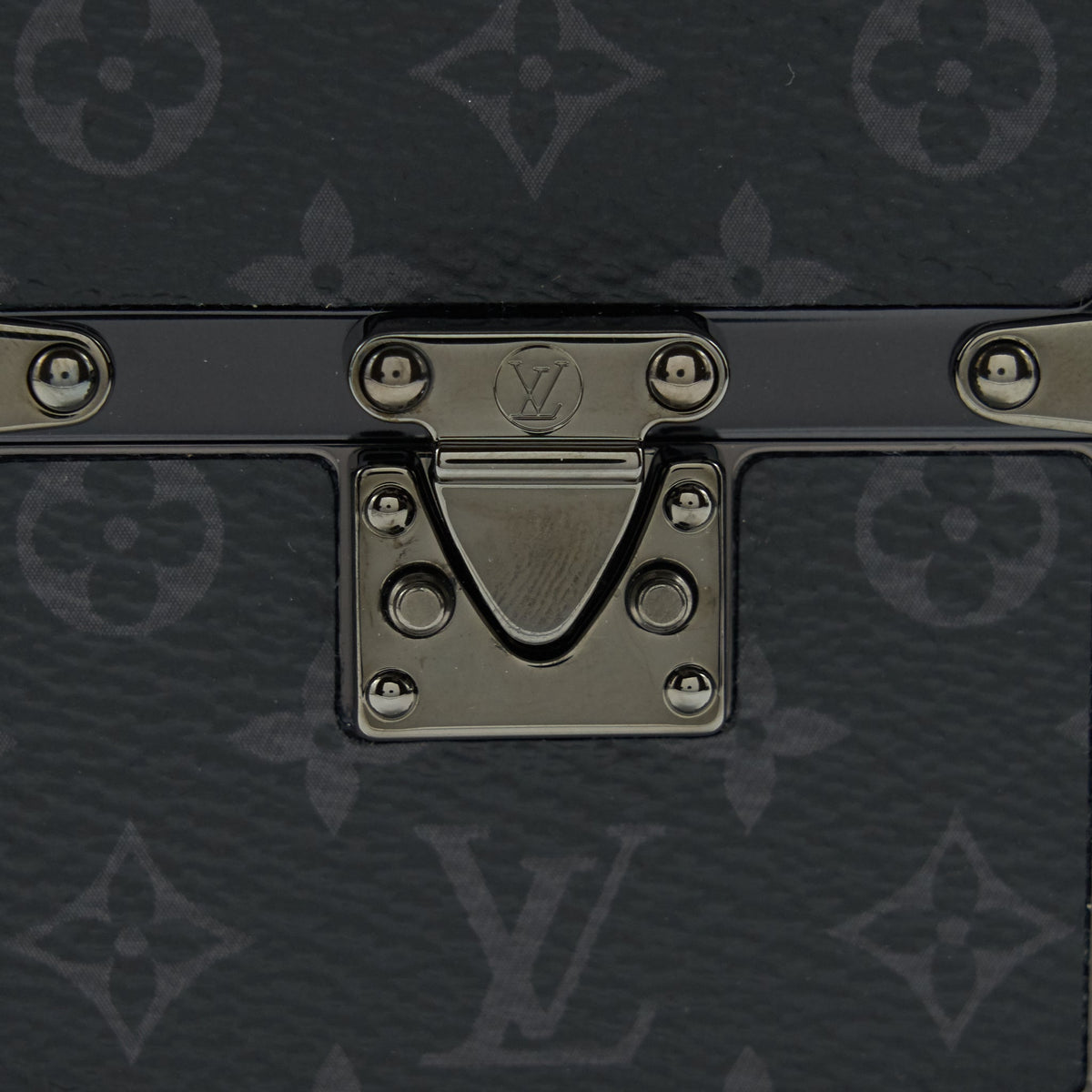 Louis Vuitton super mini trunk box with chain