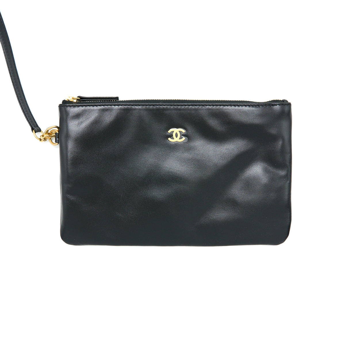 Chanel Medium 22 Bag Shiny Calfskin Black GHW (Microchip)