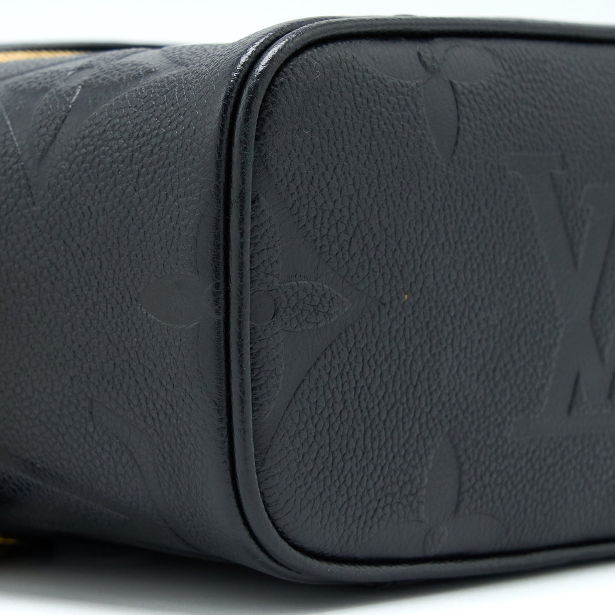 Louis Vuitton Vanity PM Monogram Empreinte Calfskin Black GHW