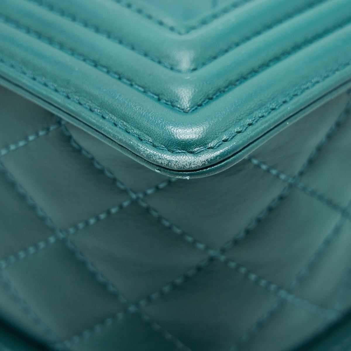 Chanel Medium Boy lambskin green SHW