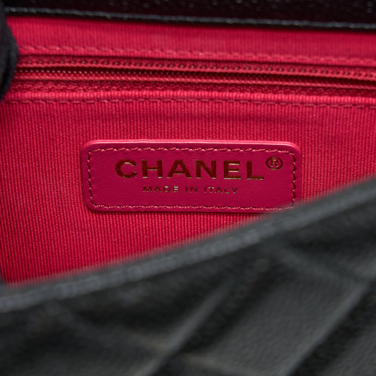 Chanel Quilted Flap Bag with Double Chain Caviar Black Brushed GHW (Microchip)