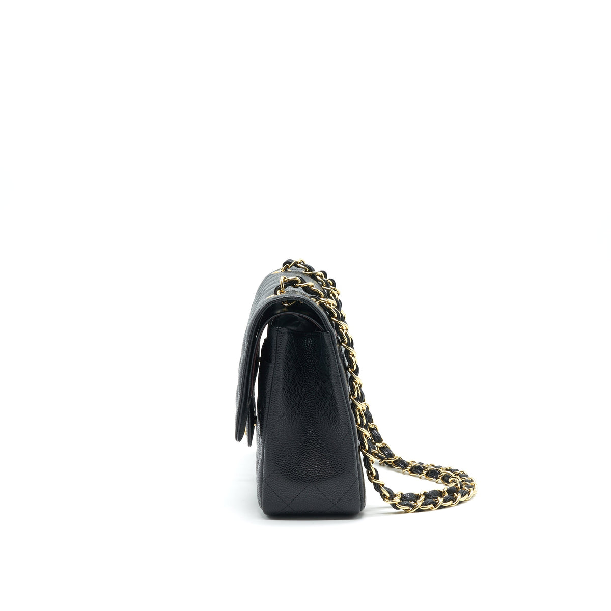 CHANEL JUMBO CLASSIC DOUBLE FLAP CAVIAR BLACK GHW