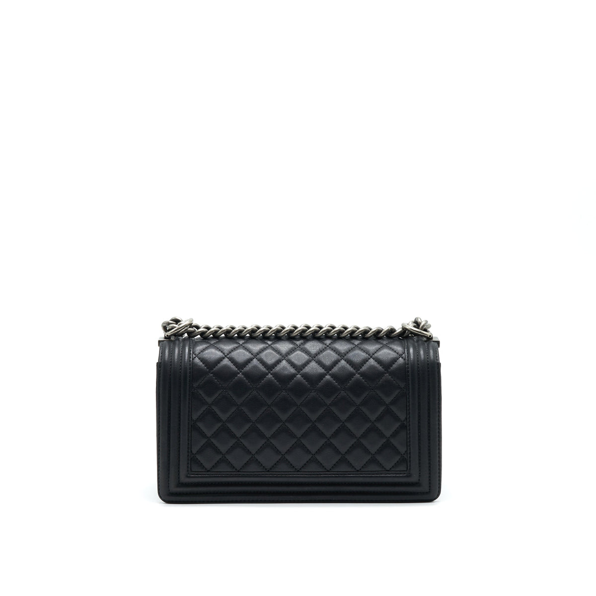 Chanel medium boy Chanel Handbag Black ruthenium hardware