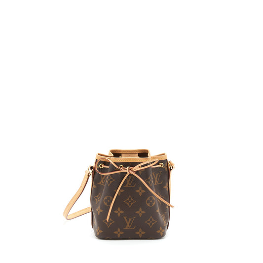 Louis Vuitton Nano Noe Monogram Canvas GHW