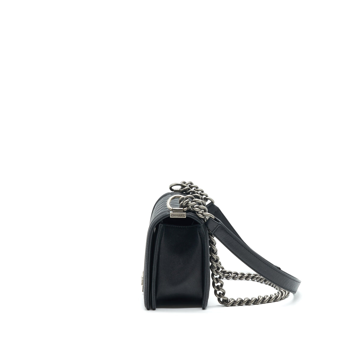 Chanel medium boy Chanel Handbag Black ruthenium hardware