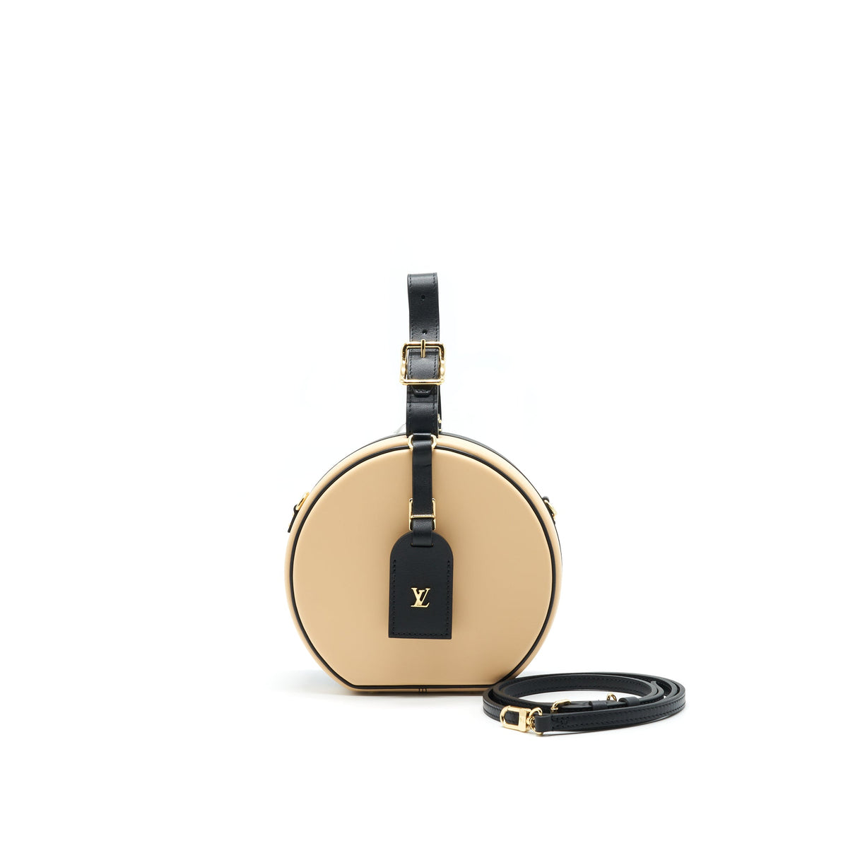 Louis Vuitton Petite Boite Chapeau beige/ black