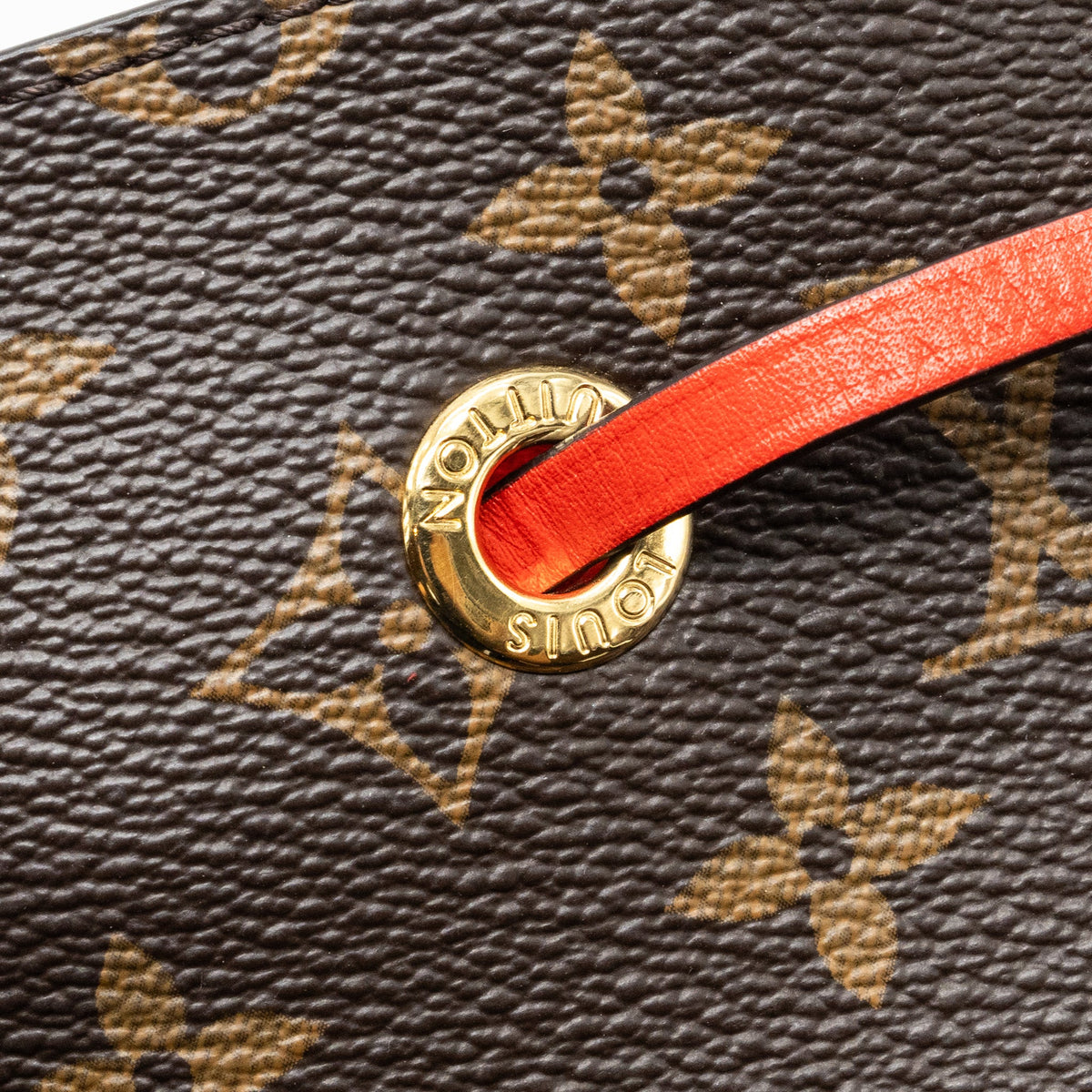 Louis Vuitton neonoe monogram canvas / red GHW