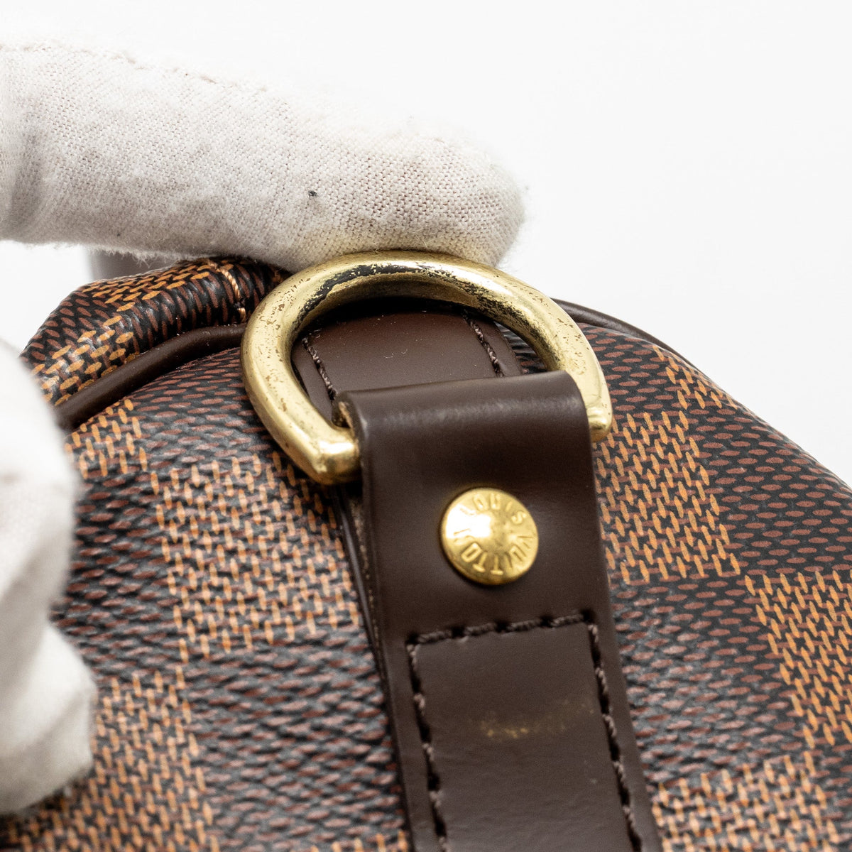 LOUIS VUITTON Speedy Bandouliere 25 Damier Ebene GHW