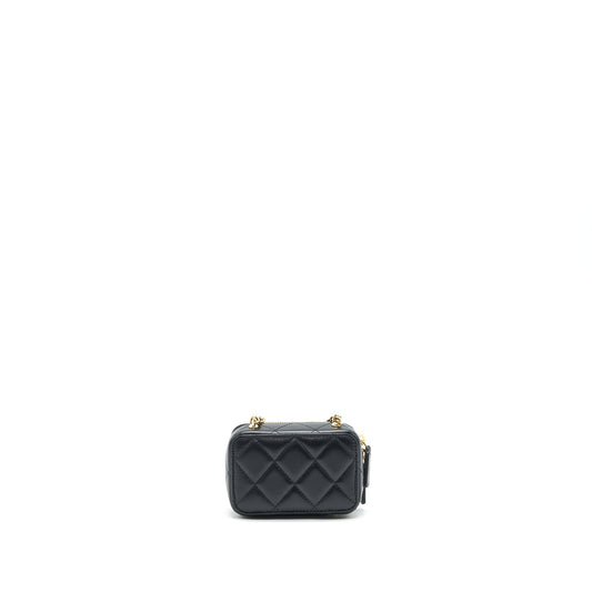 Chanel 21K Mini Clutch With Chain Black GHW