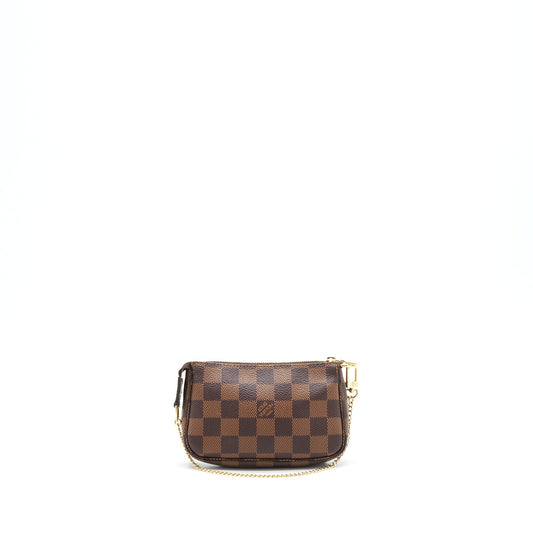 Louis Vuitton mini Pochette accessories Damier ebene