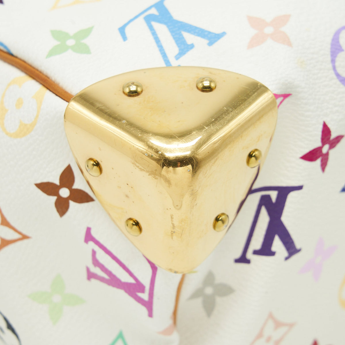 Louis Vuitton White Monogram multicolour Speedy 30 bag