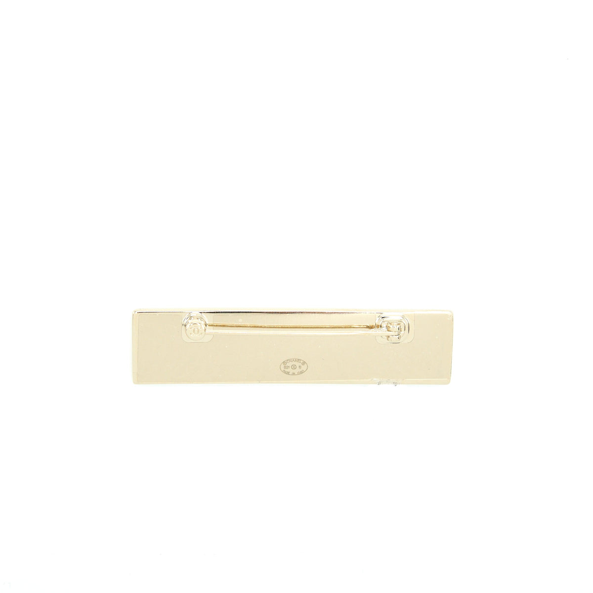 Chanel Letter Chanel Brooch Light Gold Tone