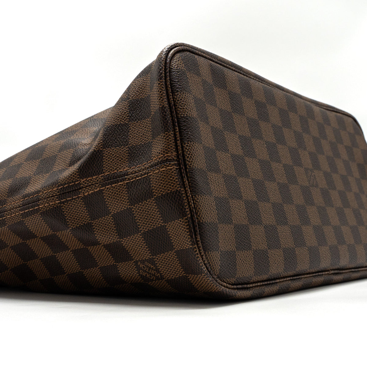Louis Vuitton neverfull MM monogram damier ebene canvas / rose ballerina GHW