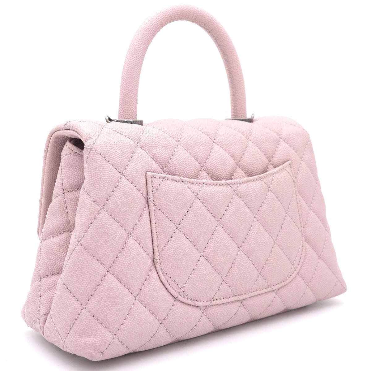 Chanel Pink Caviar Leather Small Coco Top Handle Bag