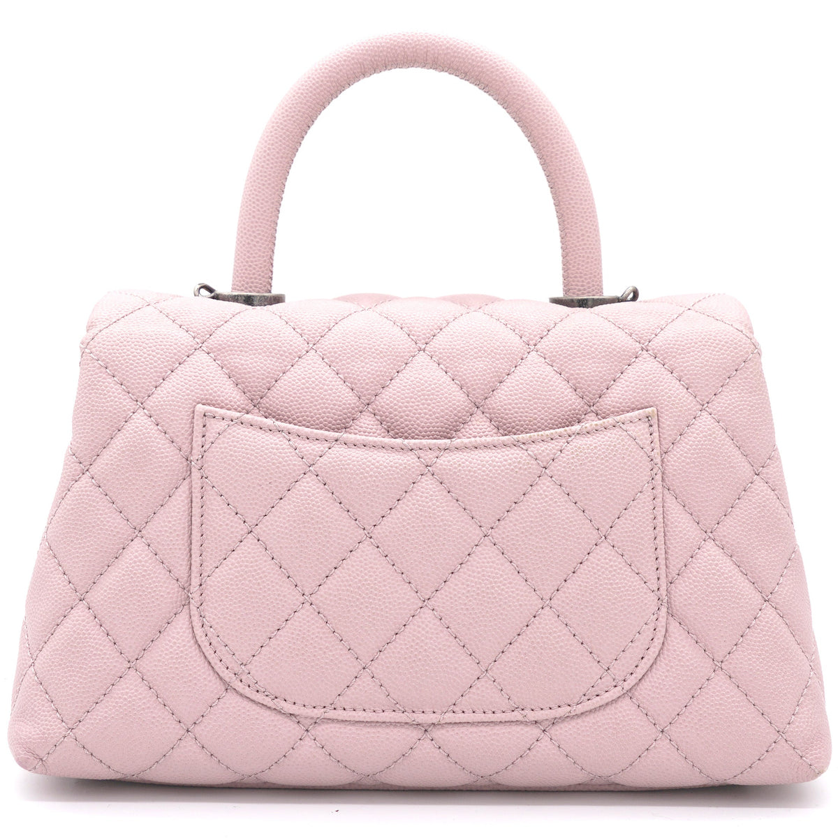 Chanel Pink Caviar Leather Small Coco Top Handle Bag