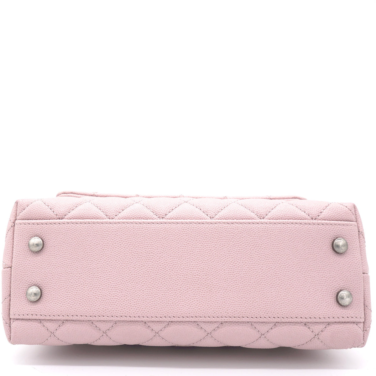 Chanel Pink Caviar Leather Small Coco Top Handle Bag