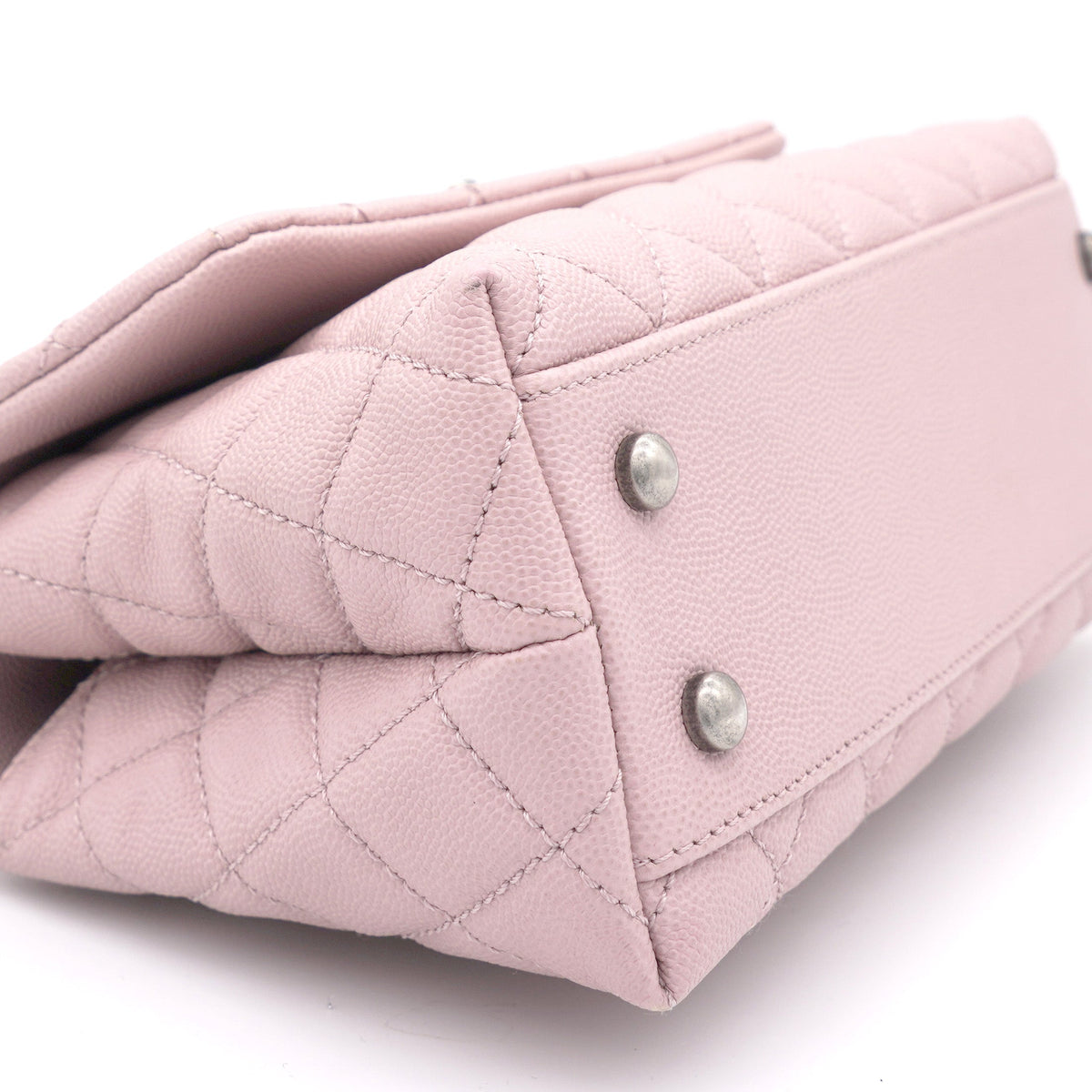 Chanel Pink Caviar Leather Small Coco Top Handle Bag