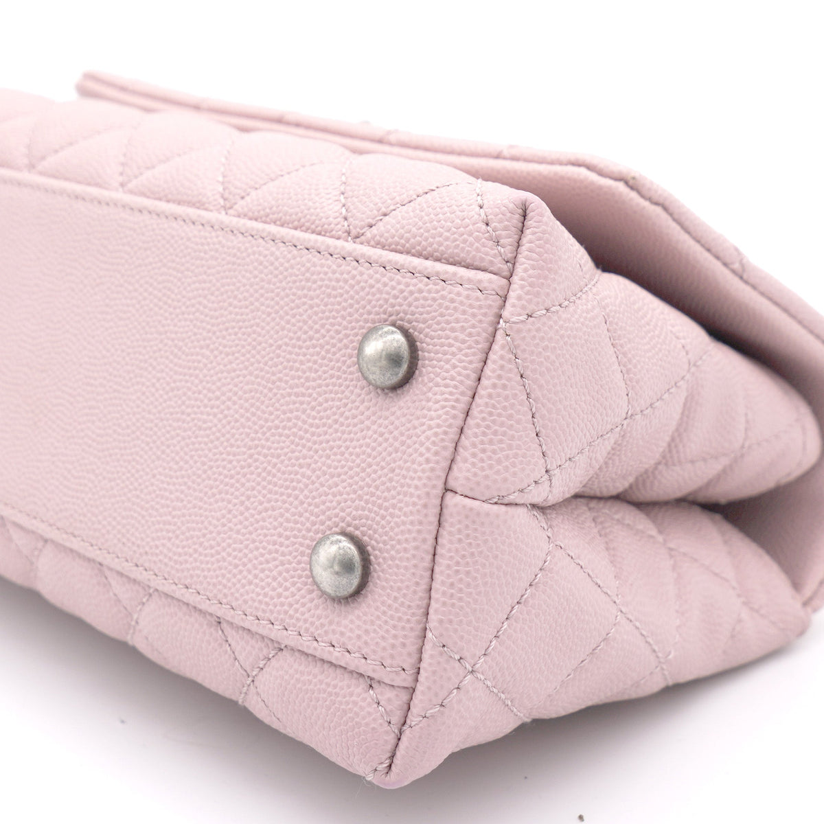Chanel Pink Caviar Leather Small Coco Top Handle Bag