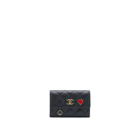 Chanel 23C Limited Edition  Holder Caviar Black GHW (Microchip)