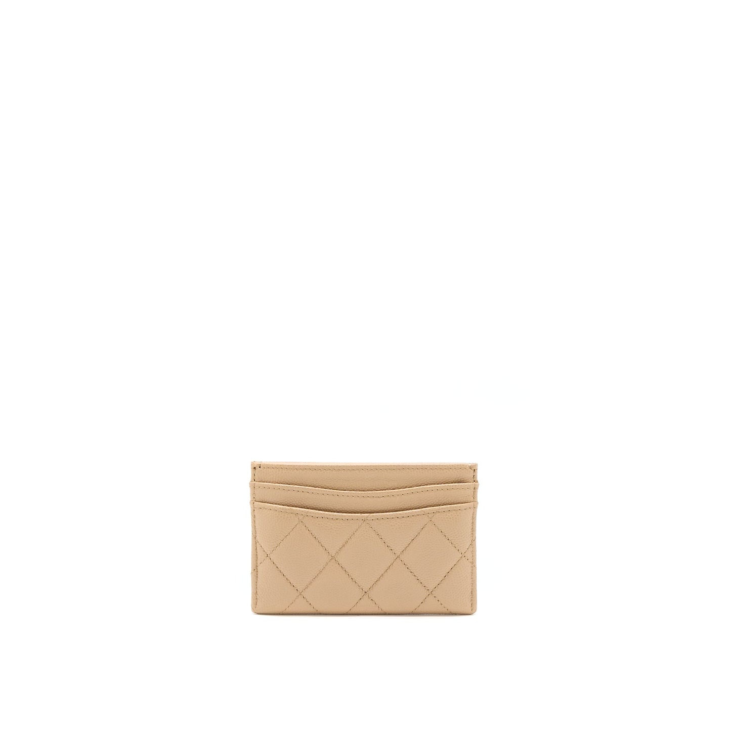 Chanel Classic  Holder Caviar Dark Beige GHW