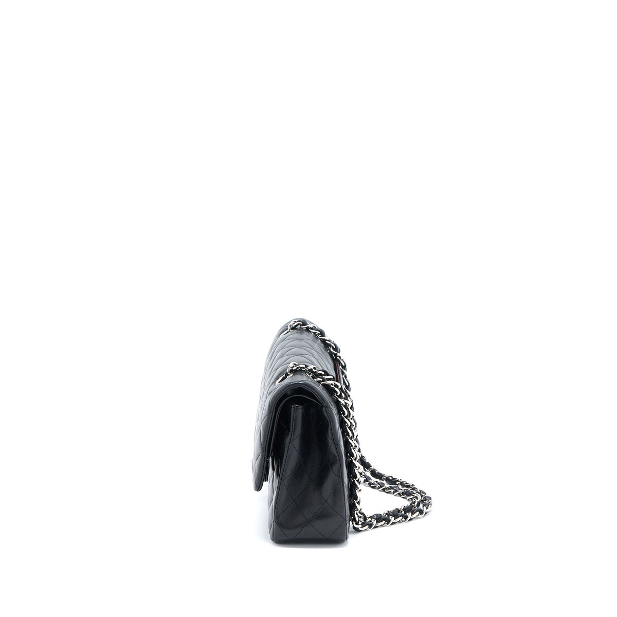 Chanel Medium Classic Double Flap Bag Lambskin Black SHW