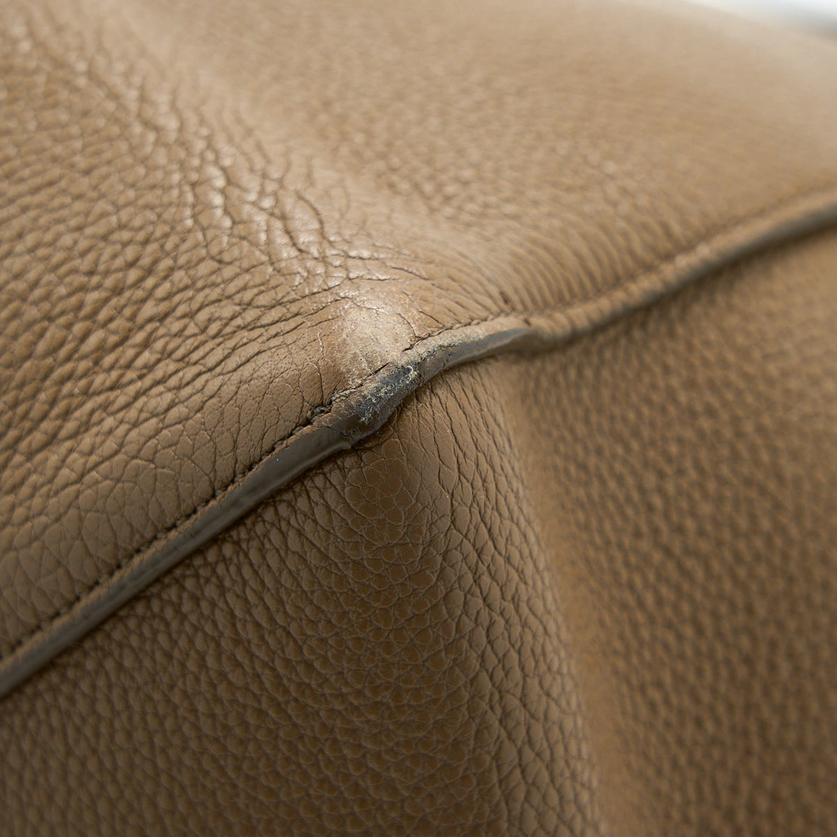 Celine Small Cabas Phantom Calfskin Taupe SHW