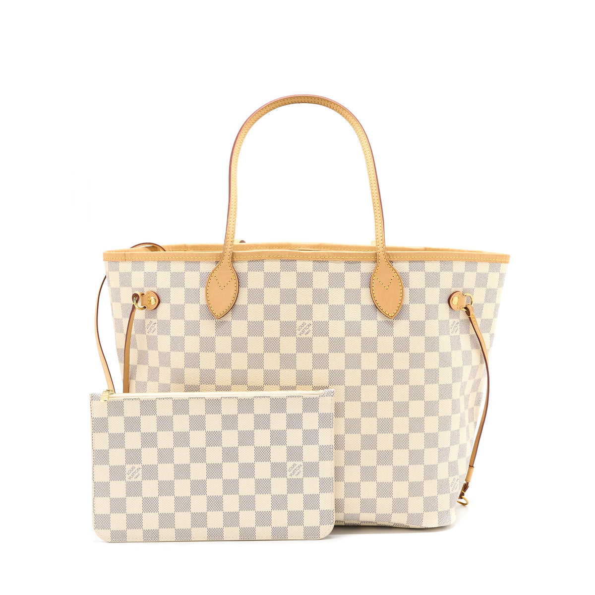 Louis Vuitton Neverfull MM Damier Azur Canvas GHW